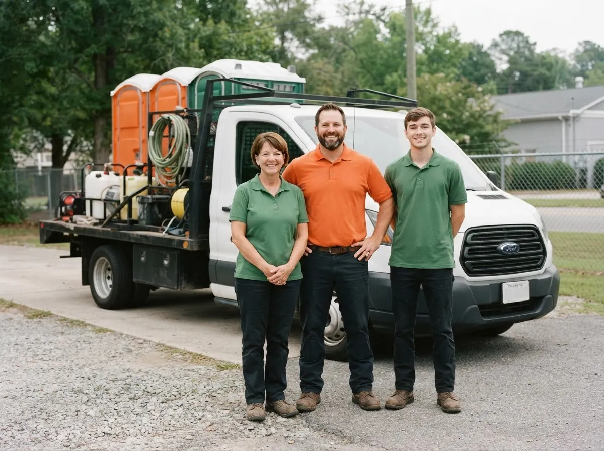 The Sierra Nevada Portable Toilets team, portable toilet rentals in Raleigh, NC